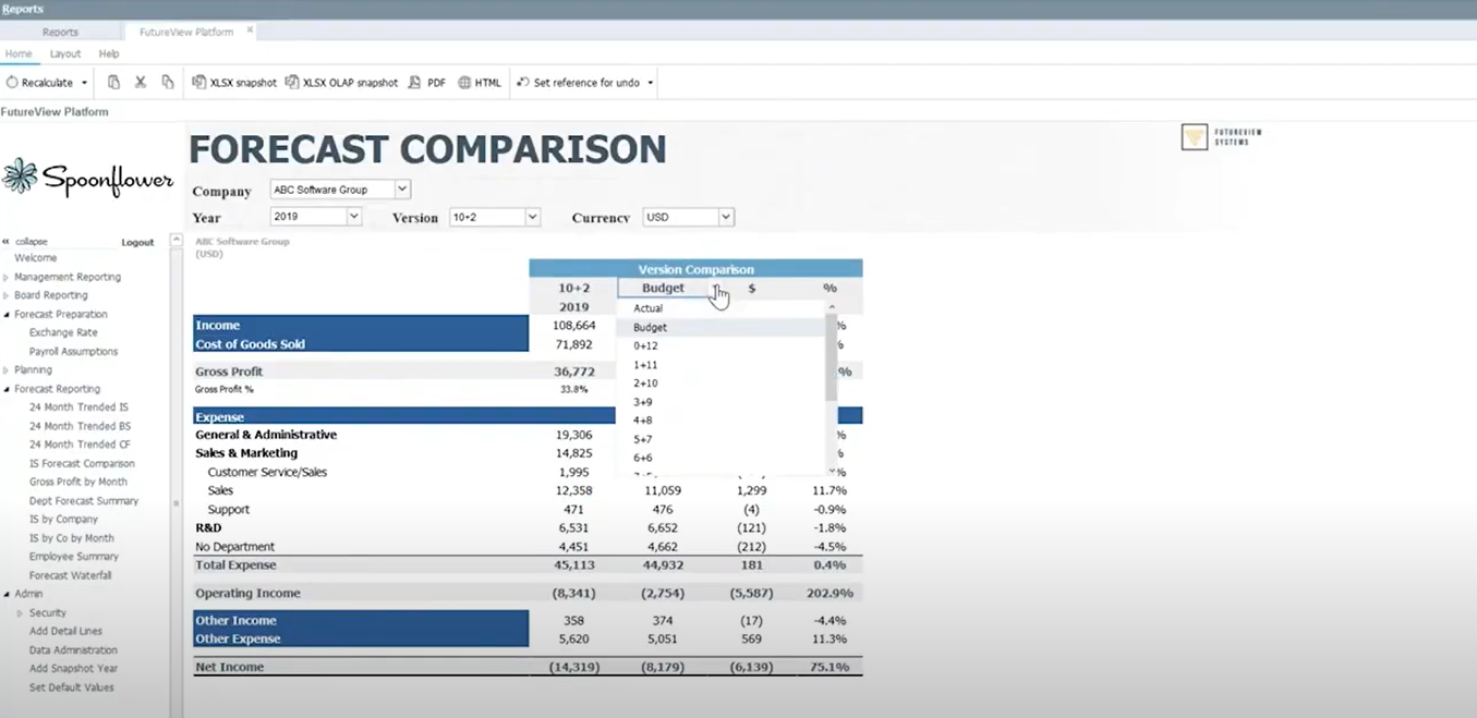 screenshot of FutureView Systems